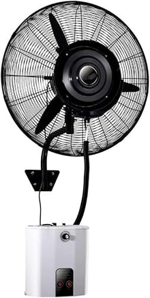 DFEDHF Ourdoor Wall-Mounted Misting Fan, Electric Oscillating Spray Fan, with Water Atomizing Standing Fan, Remote Control Dust Fan,Ideal for Camping, Patios, Picnics, 65CM