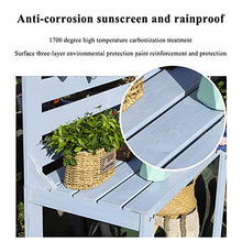 Garden Potting Bench Table Wooden,Outdoor Prep Station with Storage, Shelf, Hook, Planting Bench for Garden, Backyard, Or Storage (Blue)