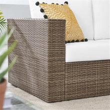 Modway Convene Outdoor Synthetic Rattan Loveseat White