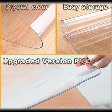 AYLFBFU Table Cloth Vinyl 31x197 Inch, Oil Spill Proof, Heat-Resistant, Clear Plastic Table Cover Protector Assorted Sizes, Plastic Sheet for Floors, Gardens and Turf, Clear 2mm