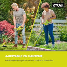 RYOBI - Edger Cutter/Edger 18V - Cutting Ø 23 cm - Wire Ø 1 x 1.6 mm - 1 Lithium Battery 18V 1.5 Ah and 1 Charger 1.5 A - RY18LT23A-115