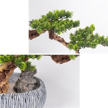 YXIANG56Q Fake Plants Artificial Bonsai Tree Faux Potted Plant Desk Display Fake Pot Ornaments for Office Decoration Bonsai Tree