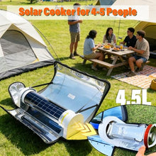 Portable Solar Oven Designed for Outdoor Cooking, Camping Stove with 4.5L Capacity, Foldable Stainless Steel Cooker for Travel Survival