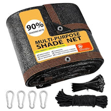 PFGDFSX 90% Black Shade Cloth - Shade Netting Sun Shade Cover with Grommets for Cars, Dogs, Outdoor, RV, Patio (14x72FT)