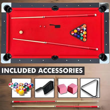 Freetime Fun Portable Pool Table Set Red, Black
