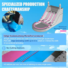 Inflatable Commercial Water Slide for Adults (Double Water Slides) (600lbs Capacity) 100% PVC Waterslide Without Blower, Big Water Pool, Fast Drainage, Backyard Outdoor Wet/Dry Fun, 21x11x13FT