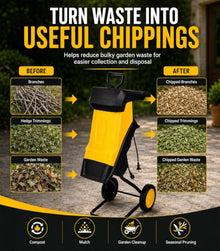 Kindevieft Electric Wood Chipper Shredder 50m
