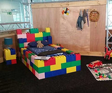 EverBlock King Bed Frame Kit | 6’ 6" x 7' x 1’ 7” | Modular Beds, Frames & Headboards | Giant Building Blocks | Easy to Connect & Reuse | Indoor & Outdoor Use | Blue