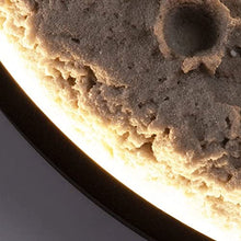 Porch & Patio Lights Romantic Moon Atmosphere Wall Lamp Creative Round Moon Wall Sconces Stainless Steel Resin Waterproof LED Wall Lighting Fixture for Porch Villa Hotel Garden Garage(80CM/31.5inch)