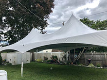 TentandTable 20' x 30' Premium High Peak Frame Tent, White with Sidewalls