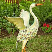 Set of 6 Assorted Metal Garden Herons/Cranes (White Herons (Set of 6))