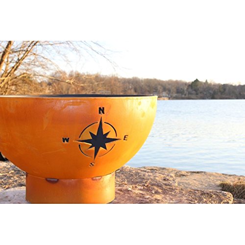 Fire Pit Art Navigator-FPA-MLS120-NG Fire Pit NG, Metal