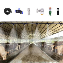 CHZDPP Misting Water Irrigation Kit for Cattle/Chicken/Pig Farms, Adjustable Water Output Outdoor Cooling System for Construction Site Enclosure, Plant Watering Equipment(1575inch/40m/131ft)