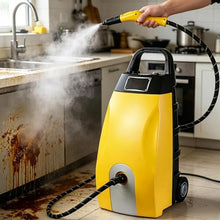 High Pressure Steam Washer Jet Washer with Accessories Portable Power Wash for Effective Cleaning for Cleaning Patios,Vehicles,and Gardens Yellow
