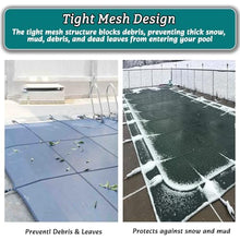 HAIXHX Heavy Duty Inground Pool Safety Cover, 5'/8'/10'/12'/14'/15'/16'/18'/20'/21'/24'/27'/28' Large Pool Covers, Custom Size Bule Round Pools Protector Coveing(33ft)