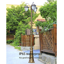 Post Lights Outdoor Lamp Post Lights Outdoor, Lamp Post Lights Outdoor, 320cm Outdoor Triple-Head Classic Lamp Post Light, Garden Pole Street Light,Thick Aluminum lamp Body, White Glass lampshade