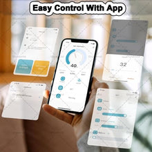 ZXAMZDM Salt Water Chlorination System for Swimming Pools, Large Gram Chlorine Generator, Pool Chlorinator with Smart Digital Panel and App Control 12g/h (4g/H)