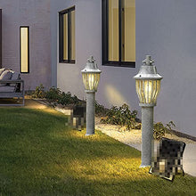 KADELONG Outdoor Waterproof Lawn Lights E27 1-Light Home Yard Lamps External Floor Mount Path Lights Modern Outside Garden Deck Porch Pathway Driveway Lighting Fixture H30.73in,Chandelier Lighting