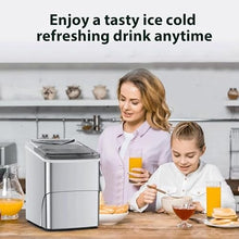 TEDILUVI Countertop Self-Cleaning Function Portable Electric Machine 9 Pebble Ice Ready in 6 Mins