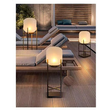 OUFULA Contemporary Outdoor Lawn Landscape Lamp Electric LED Waterproof Villa Garden Courtyard District Residential Quarters Landscape Lights (E H100cm Electric 1PCS)