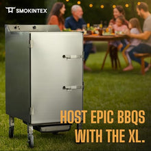 SmokinTex 'The XL' Series Electric Smoker - Largest Residential Meat Smoker Grill with Dual 700W Elements, 80 lbs. Capacity, Temperature Control, Stainless Steel