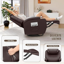 HTERWQEA 360° Swivel Massage Recliner Chair with Remote Control