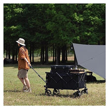 iumLeap Wheelbarrow Foldable Camping Trolley Portable Outdoor Camping Table Large Capacity Multi-Function Adjustable Handle Picnic Shopping Trolley Portable (Foldable Truck B)
