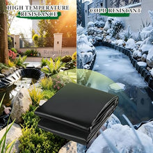 Renmlion Heavy Duty Black Polythene Sheet - Koi Fish Ponds Membrane Waterproof Flexible Pond Liner 0.13mm Thick - Heavy Duty Impermeable Film for Water Garden Pond Tarp(32.8x49.2ft)