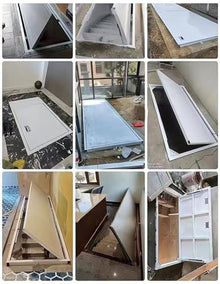 Weatherproof Access Hatch Door for Indoor/Outdoor, Strong Load-Bearing Crawl Space Doors for Yard/Garage, Steel Exterior Foundation Door