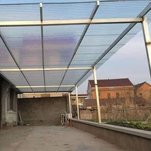 Polycarbonate Sheets All-Weather Outdoor Greenhouse Covering, Plastic Roofing Sheets Rainproof Insulation Protection(1.56x947m)