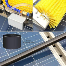 Electric Pool Cleaning Brush w/Extendable Window Cleaning Pole Cleaner Kit, Water Fed Brush Extendable Pole Kit, Photovoltaic & Solar Panel Cleaning Tool,6M