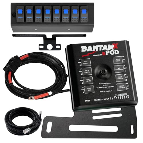 sPOD BantamX Blue LED Switch Panel for JK 2007-2008 Blue