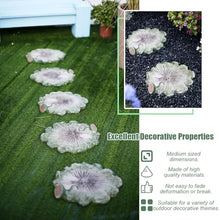 Kunovo Lotus Leaf Stepping Garden Stones, Full of Vitality Backyards Lawn Decor Stone, Outdoor Landscaping Decorative for Pathways/Pond Areas/Patio (Size : 5PCS), 58741