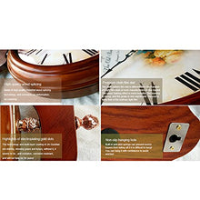 ERTTGWGF Outdoor Garden Double Sided Clock, Station with Vintage Antique-Look Wall-Mounted for Indoor Garden Beautiful Scenery