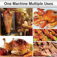 Vertical Gas Kebab Grill With 360° Rotating Burner For Commercial Home