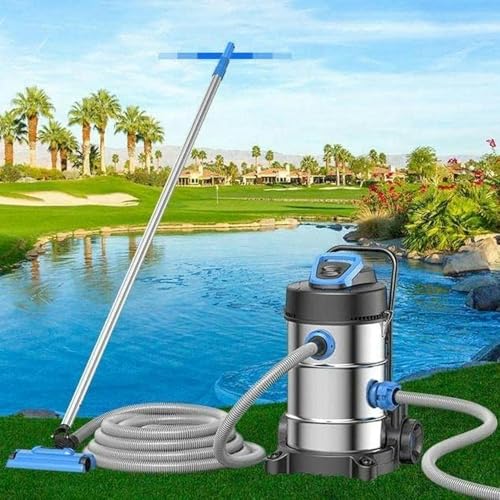 WZUOPG Swimming Pool Automatic Vacuum Cleaner, Swimming Pool Underwater Vacuum Cleaner with Suction Head and Sewage Pipe, Septic Tank Bottom Cleaning Equipment