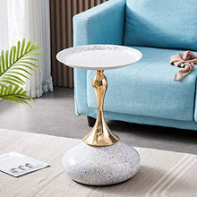 NRFJFOP Round Bed Side Table Small Metal Entrance Decor Hallway Sofa Loft Designer Mesa Auxiliar Furniture