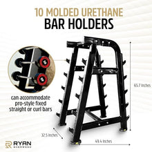 RYAN SHERWOOD Barbell Storage Rack Black
