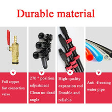 TOOJUN Solar Panel Cleaning Brush and Adjustable Pole, Water Fed Pole Window Cleaning Kit Car Cleaning Equipment with Rotating Brush Head,3.6m/12ft