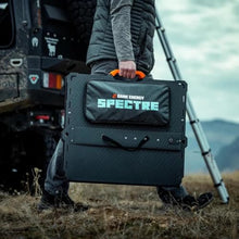 Dark Energy Spectre 200W Rugged Folding Solar Panel | IP67 Waterproof, 200 lb Crush-Proof, Flexible Cells, Chainable to 600W Array, Off-Grid Basecamp & Emergency Backup Power