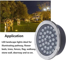 4PCS Underground Light LED 110V Landscape Lights, IP67 Waterproof, Path Light, Underground Light LED, Landscape In-ground Well Lights, Decorative Spotlight, Buried Lights ( Color : Blue , Size : 36W )