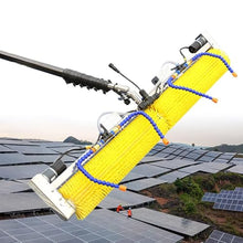 TGBHM Electric Pool Cleaning Brush with Extendable Pole, Water Fed Cleaning Tool for Photovoltaic and Solar Panels,4M