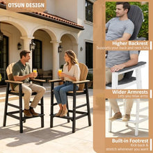 OTSUN Tall Adirondack Chairs Set of 6, Bar Height Outdoor Chairs