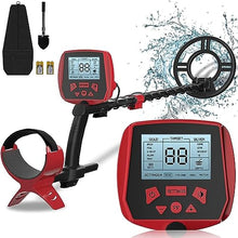 JDXQBLD Metal Detector for Adults, Upgraded Metal Finder with LCD Display, 10" High Accuracy Search Coil and 2 Alarm Mode, Adjustable Stem and Humanity Design, Pinpoint and Easy to us