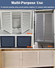 Innovz White Louvered Access Panel Door, Ventilated HVAC Utility Room Inspection Door for Water Heater & Pipe Maintenance, Attic Hatch Wall Hole Cover Plate(WxH(20x60in))