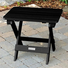 highwood Lehigh (2) Garden Chairs with Folding Side Table, Black