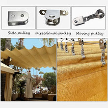Etlegor Retractable Sun Shade Canopy Cover, Sliding Wave Shade Sail UV Protection Replacement Pergola Cover for Patio Garden Gazebo Porch(1.5x7m)