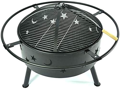 Fire Pits Outdoor Wood Burning Round Fire Pit - Outdoor Bronze Fire Pit Metal Poker Iron