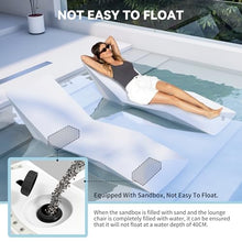 2 Packs in Pool Lounge Chairs for Tanning Ledge, Sun Shelf, Beach, White