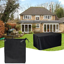QIAOH Garden Furniture Cover Waterproof Rectangular 52x52x30in, Rattan Cube Set Cover Waterproof, Windproof, 420d Oxford Fabric Outdoor Garden Table Cover, Patio Table Cover